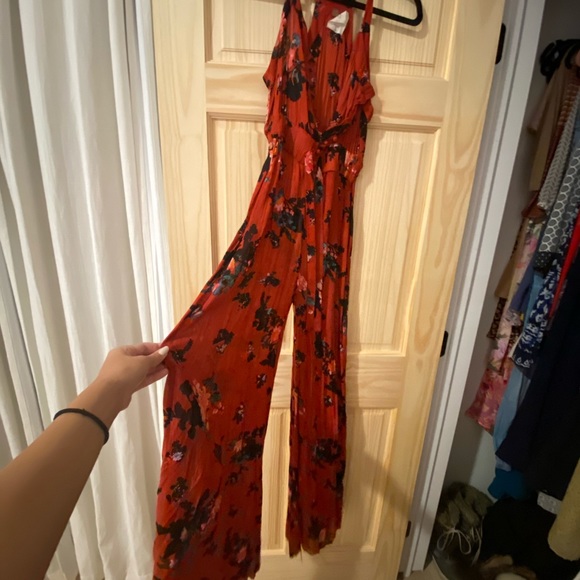Red Free People Jumpsuit - Picture 2 of 5